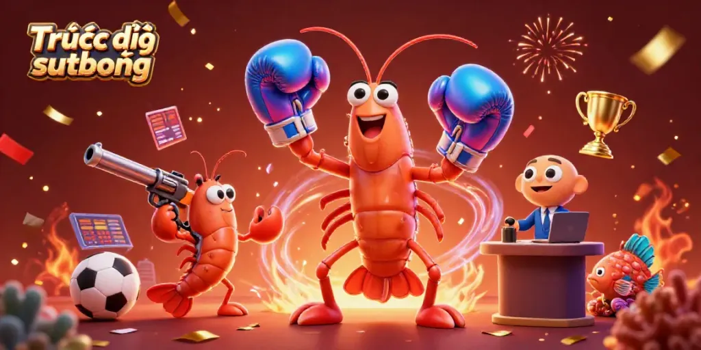 Experience thrilling sports betting action with Trực tiếp bóng đá sutbong, featuring vibrant 3D characters and dynamic elements.