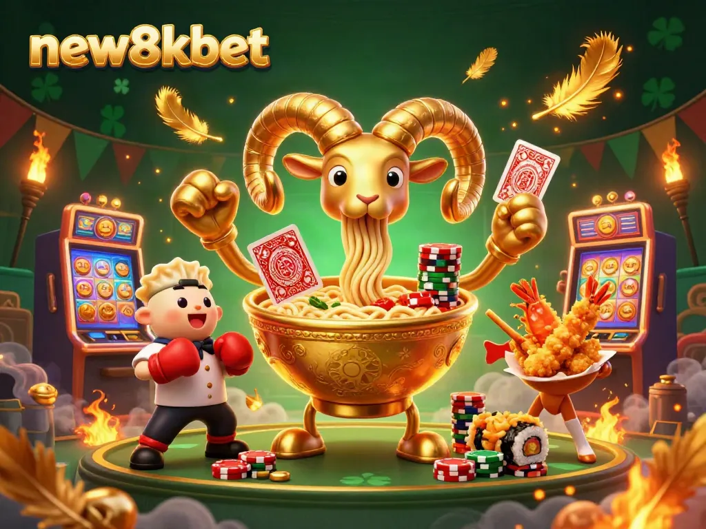 Engage in thrilling gameplay with new8kbet's vibrant casino scene featuring dynamic characters.