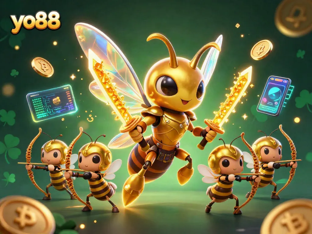 Engage with the exciting world of yo88, featuring vibrant 3D characters in a dynamic casino setting.
