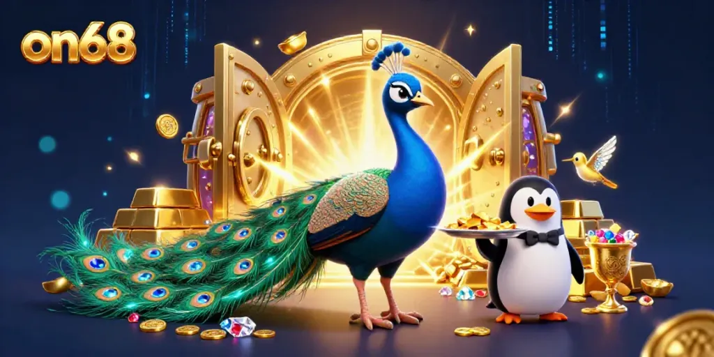 Play immersive on68 casino games featuring vibrant visuals and rich gold treasures.