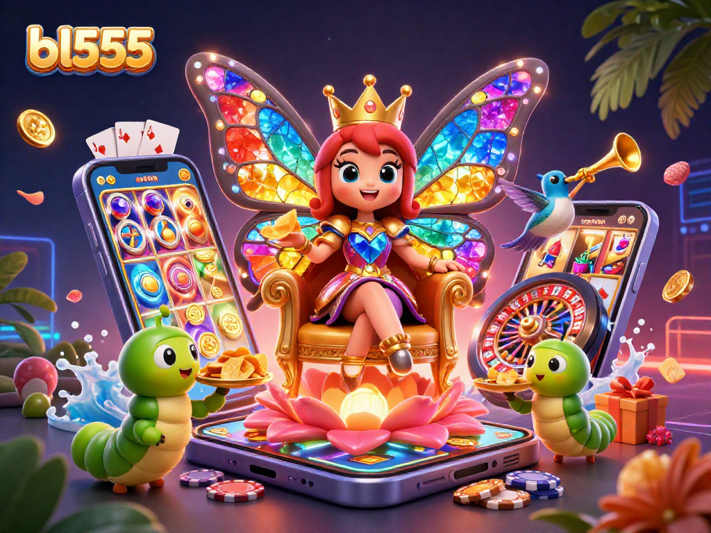 Experience the thrilling world of bl555 with vibrant casino elements and 3D animation.