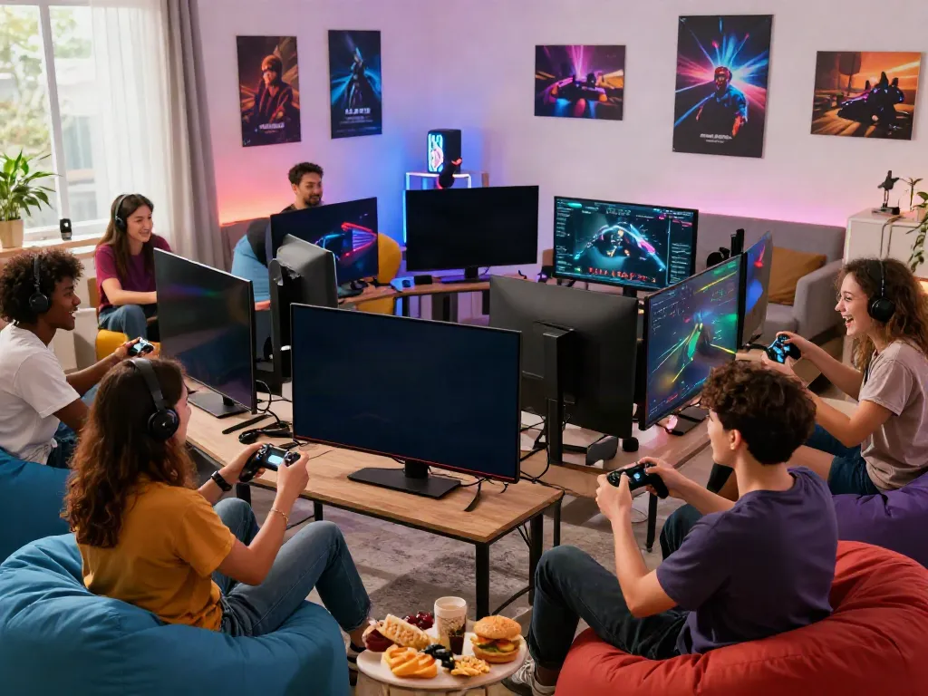 Exciting multiplayer gaming moment on KILAT404 with friends enjoying competitive gameplay.