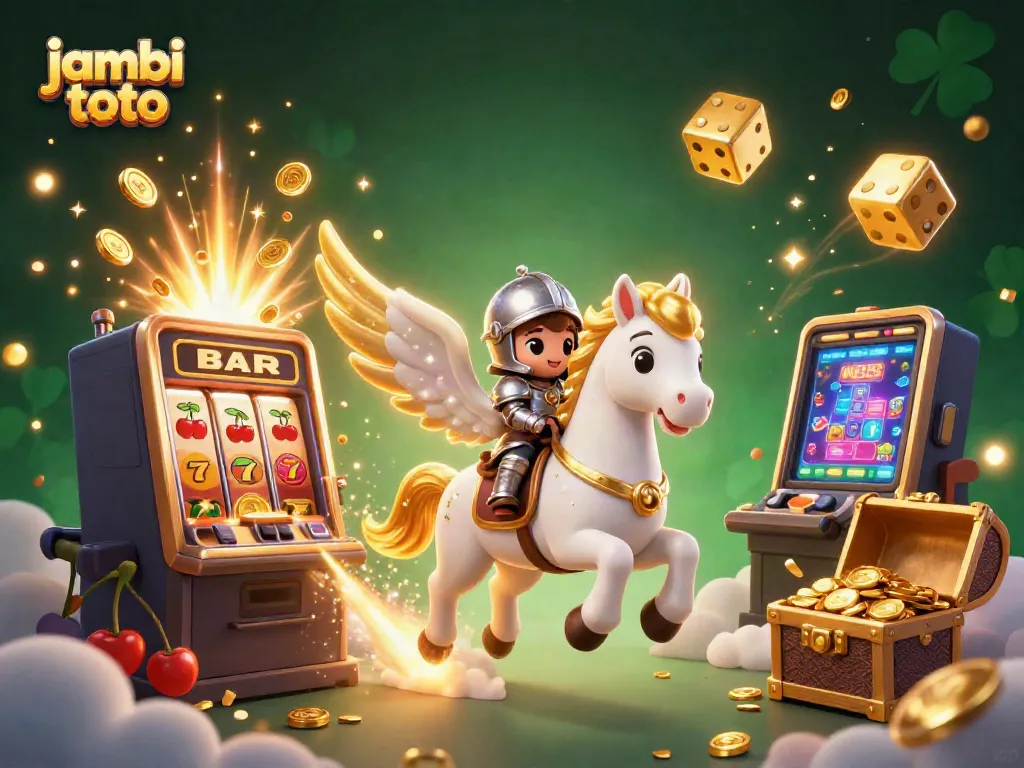 Experience the excitement of jambi toto with vibrant 3D characters and lively casino elements.