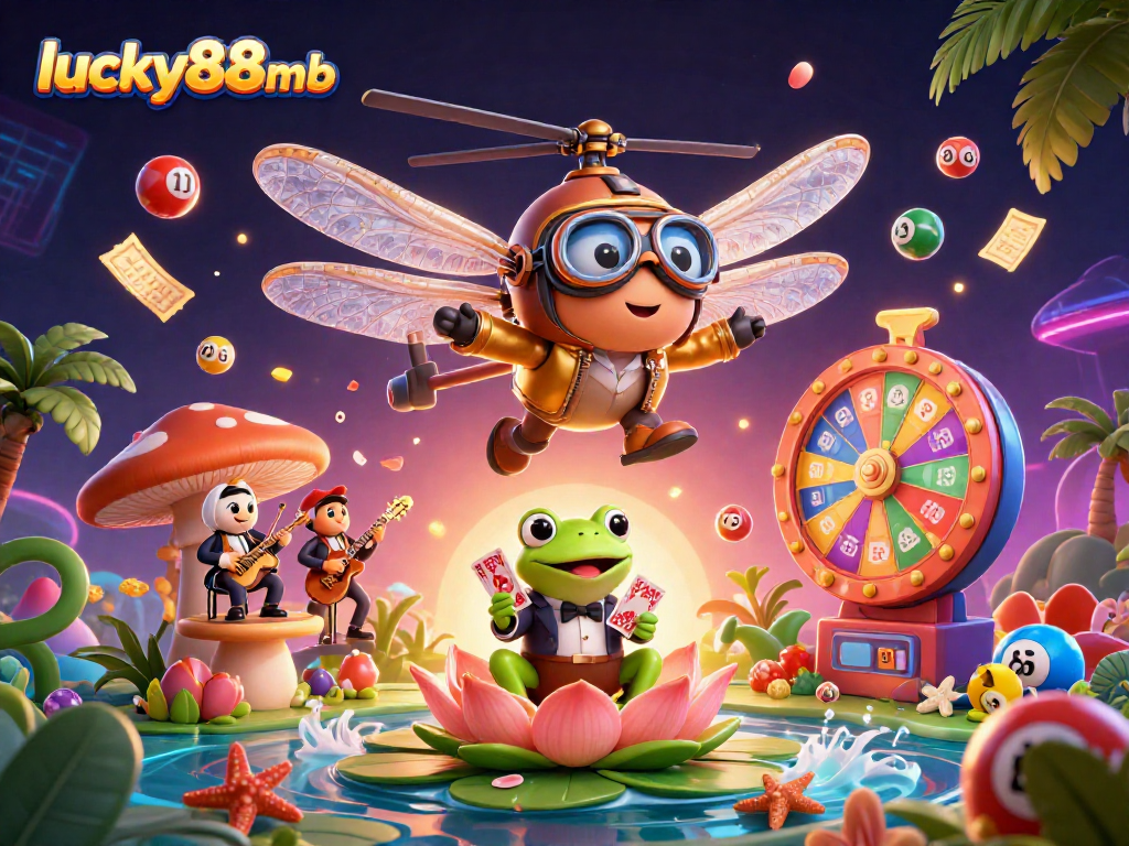 Engaging gaming scene showcasing lucky88mb casino experience with vibrant colors and lively characters.