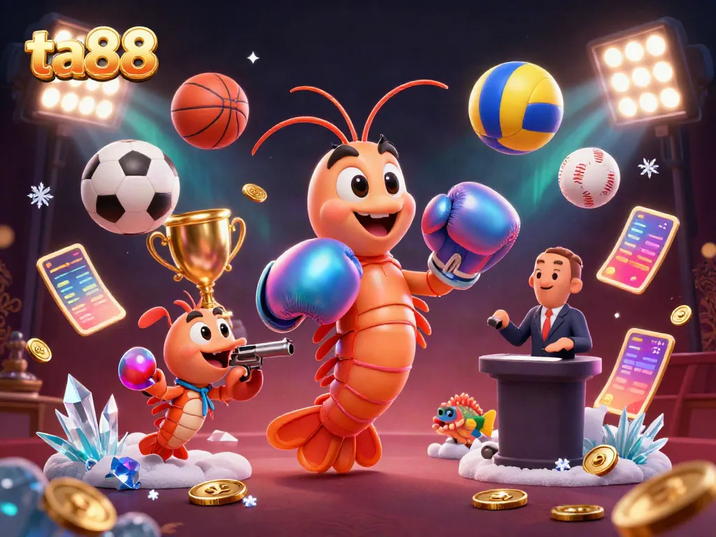 Experience thrilling ta88 gambling action with dynamic characters and vibrant casino elements.