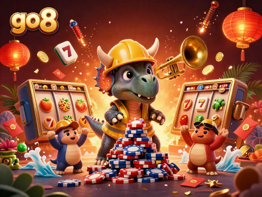 Engage with exciting go 8 casino fun featuring vibrant characters and colorful gaming elements.