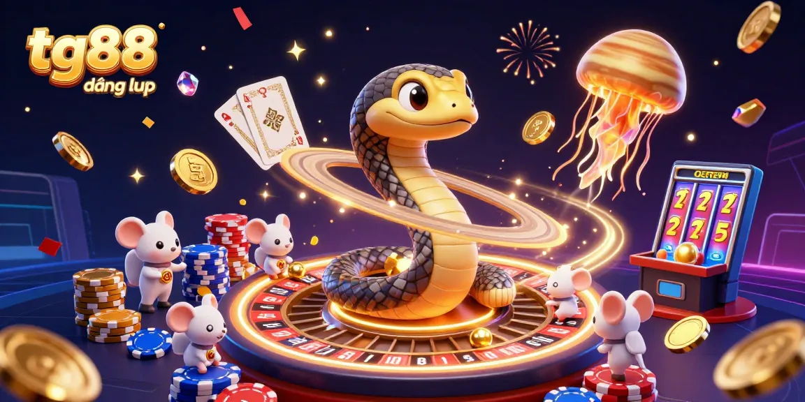 Engage in exciting gaming with tg88 đăng nhập as astronaut mice make bets amidst cosmic casino elements.