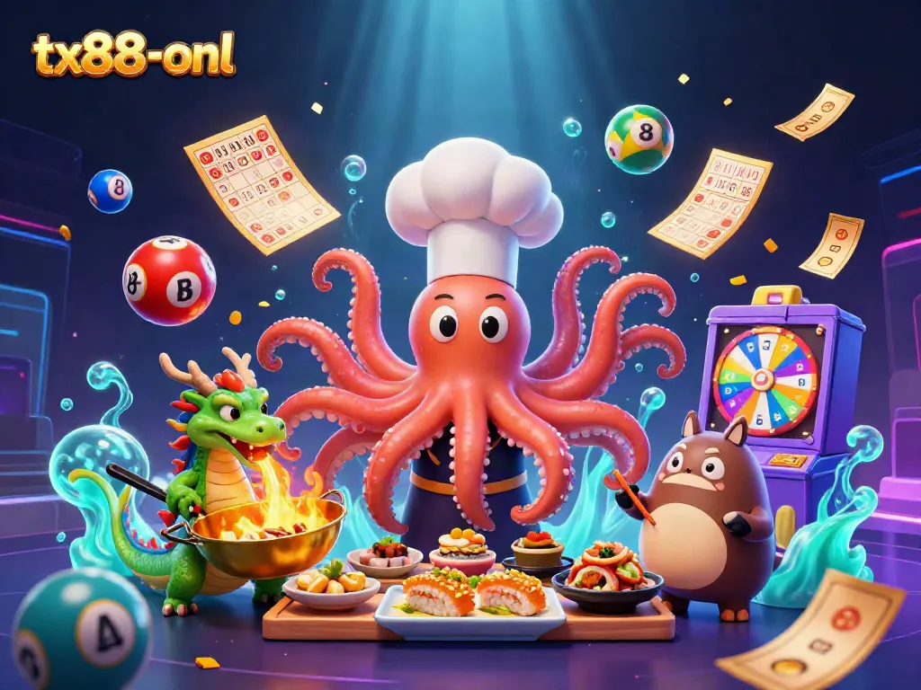 Experience the excitement of tx88-onl with dynamic lottery elements and lively characters.