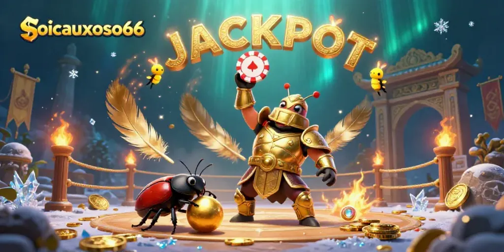 Engage with the thrilling casino world of soicauxoso66 where heroes embody jackpot victories amidst gold and vibrant energy.